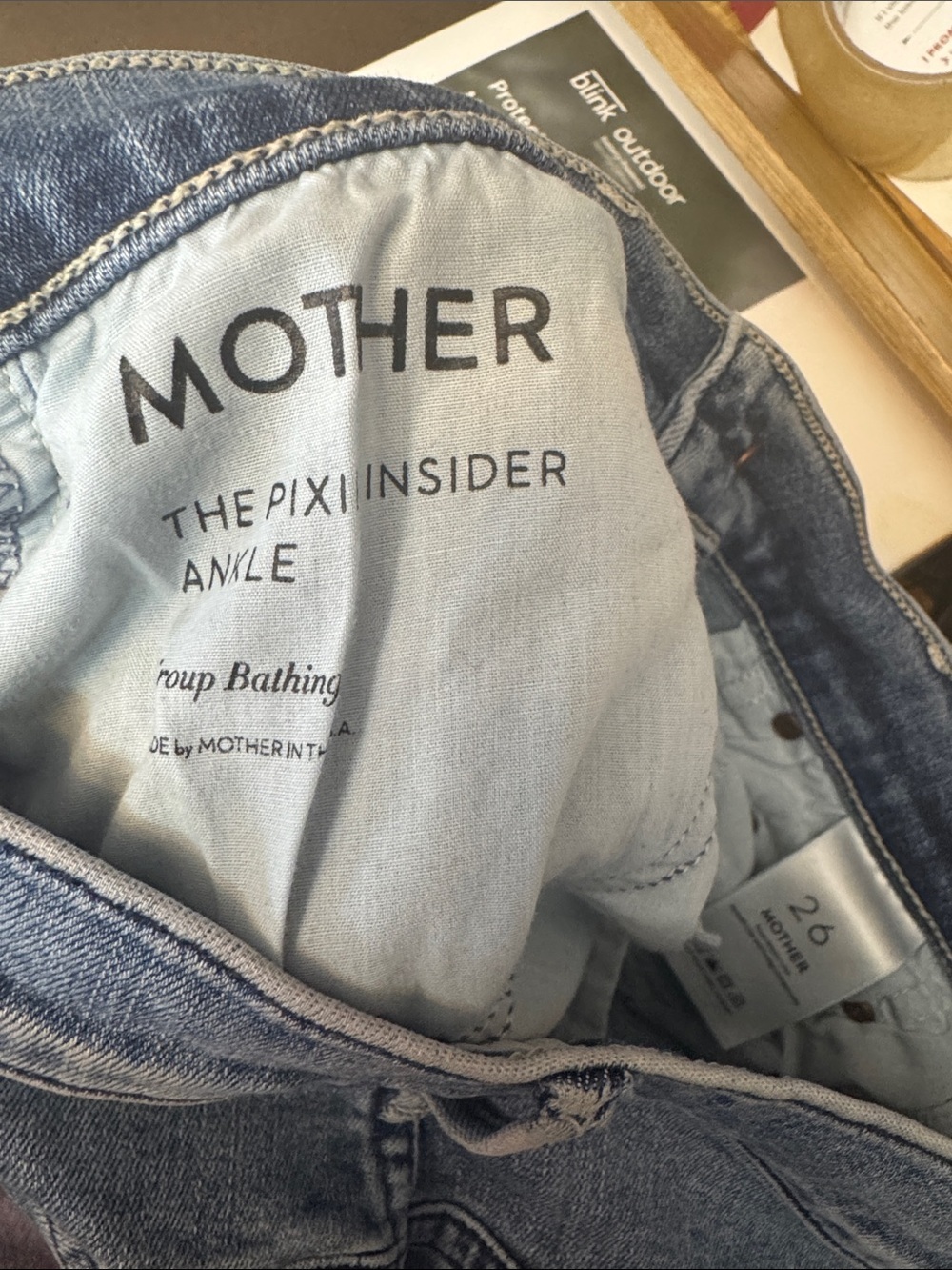 MOTHER the pixie insider ankle — Light Blue - Picture 6 of 16